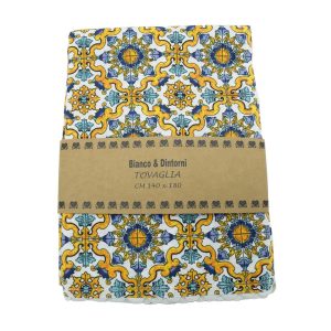 Tovaglia con decoro a fantasia