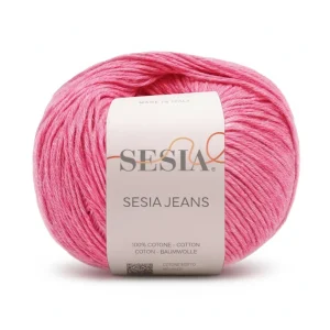 Gomitolo 100% Cotone pettinato melange, Sesia Jeans - Tonalità Rosa e Viola