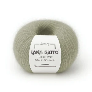 Gomitolo Seta Mohair, Lana Gatto - Tonalità Verde