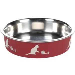 Flamingo - Ciotola per Gatti in Acciaio - Kena Antiscivolo - 160ml