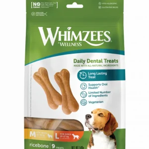 Whimzees - Snack Dentale Vegetale - Osso di Riso