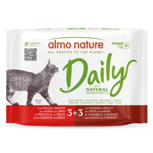 Almo Nature - Daily Cat - Multipack - Adult - 6 buste da 70gr x 10 confezioni