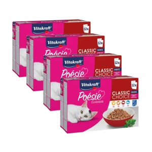 Vitakraft - Poesie Classique - Adult - In Salsa - Multipack - 48 buste da 85g