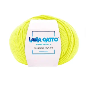Gomitolo 100% Pura Lana Vergine Merino Extrafine, Lana Gatto - Tonalità Fluo