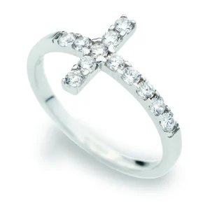 Anello Croce con Zirconi