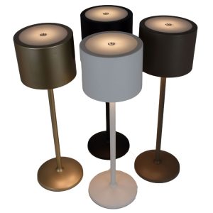 Lampada con base circolare