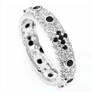 Anello Rosario Zirconi Pavè