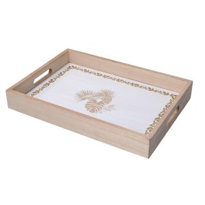 Vassoio legno bianco