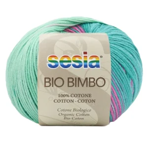 Gomitolo 100% Cotone biologico, Sesia Bio Bimbo - Tonalità Fredde