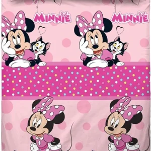 🎀 Completo Letto Minnie Una Piazza Hermet Home in 100% Puro Cotone – Prodotto Ufficiale Disney