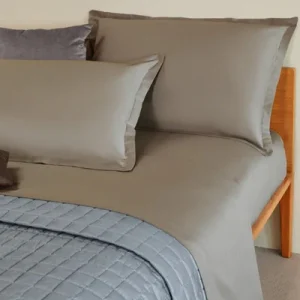 Completo Letto Gioia Neith Cotone Tinta Unita Volants