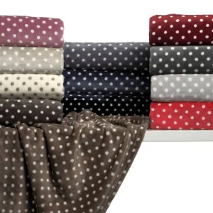 Plaid Matrimoniale Pois Jolie Firenze Effetto Cachemire 320 gr/mq