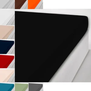 Lenzuola sotto con angoli matrimoniale puro cotone tinta unita I Sogni