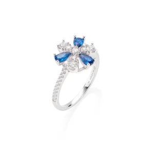 Anello Stardust Margherita Blu e Bianca