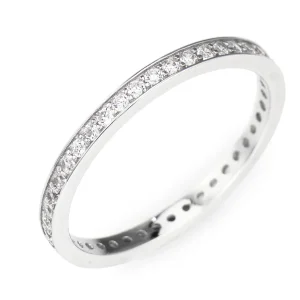 Anello Eternity Incastonatura a Binario
