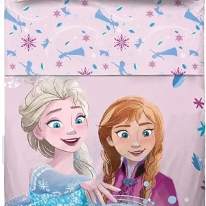 ❄️ Set Lenzuolo Copriletto Singolo Frozen 100% Cotone – Prodotto Ufficiale Disney