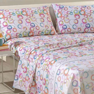 Completo Letto Caleffi Graphic in Puro Cotone - Fantasia Colorata e Moderna