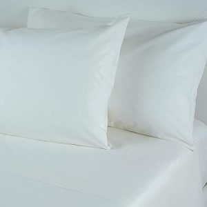 Galeone – Biancheria e Tessuti | Completo Set Lenzuola Copriletto e Federe Cuscino di Puro Cotone 100% Varie misure colore panna