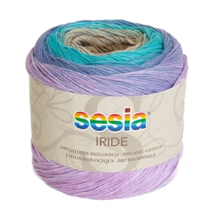 Gomitolo 100% Cotone biologico, Sesia Iride - Fantasia