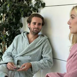 Accappatoio Soffio Cavalieri in 100% Cotone 350 gr/mq con Cappuccio