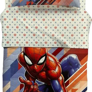 Copriletto Primaverile Spider man Flash in Cotone della Caleffi
